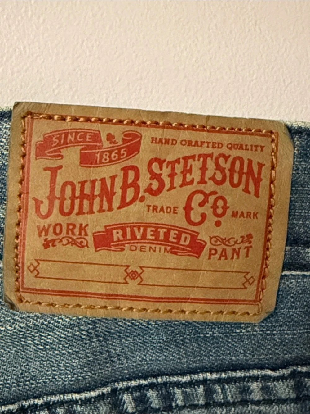 NWT John B Stetson 1210 straight fit men’s jeans